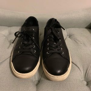 Classic Black Leather Ralph Lauren Sneakers